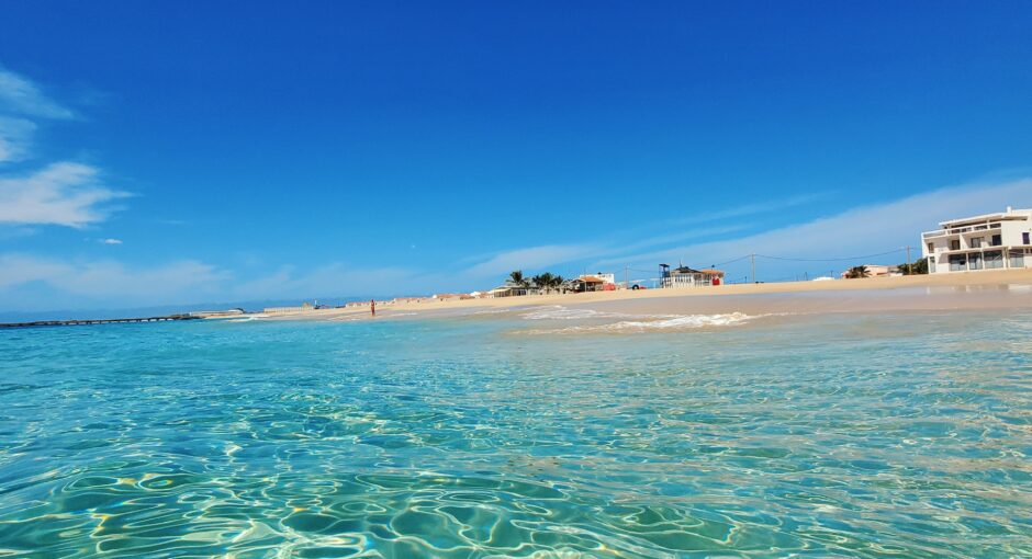 cape verde island with clear sky